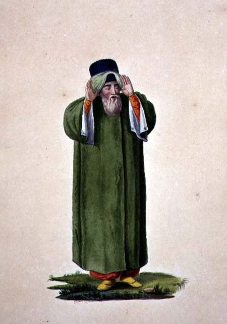 Imam Calling To Prayer Probably By Cous French School As Art Print