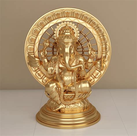Lord Ganesha 3d Model 101 Obj Fbx Stl Max Free3d