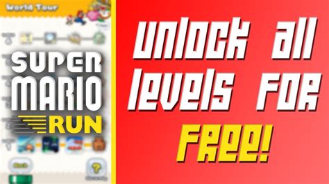 Super Mario Run Unlock All Levels Free Ξεκλειδωστε Ολες Τις Πιστες