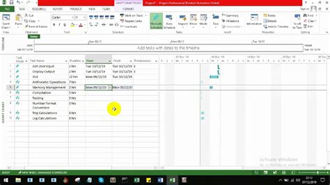 How To Create A Pert Chart Using Ms Project For Given Data Youtube