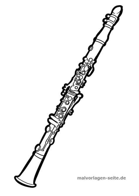 Coloring Page Clarinet Music Coloring Pages Free Download