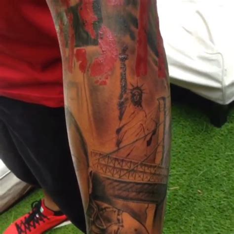 Thierry Henry Unveils Detailed New York Themed Tattoo Sleeve