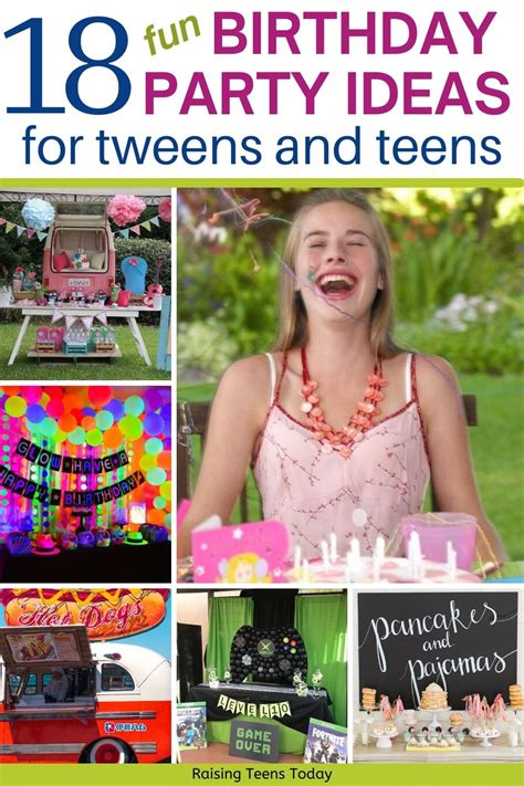 18 Cool Birthday Party Ideas For Teenagers Theyll Flip Over Raising