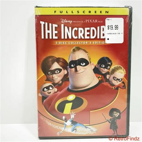 The Incredibles Dvd 2 Disc Set Fullscreen Collectors Edition Brand
