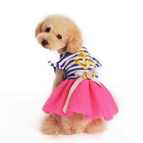 New Small Dog Summer Clothes Cute Pet Dog Dress Lace Skirt