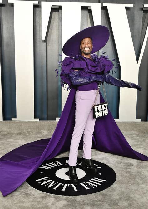 Billy Porters Purple Outfit At The Oscars Afterparty 2020 Popsugar