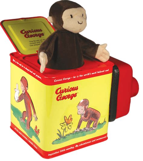 curious george jack in the box png transparan stickpng