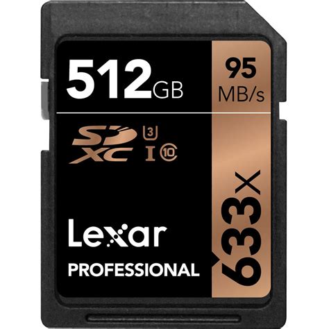 Lexar 512gb Professional Uhs I Sdxc Memory Card Lsd512cbnl633