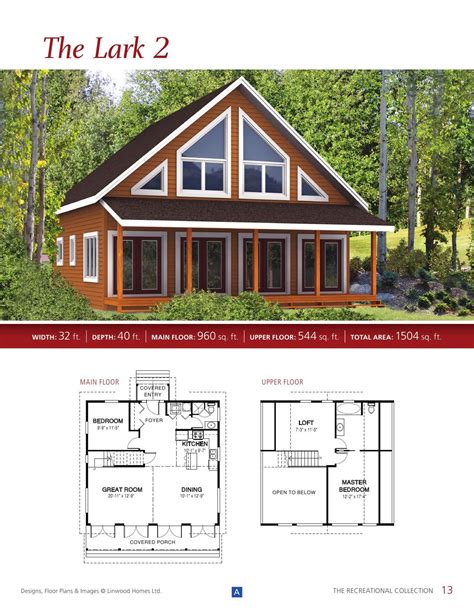 Recreational Collection From Linwood Custom Homes Cabin Plans With Loft
