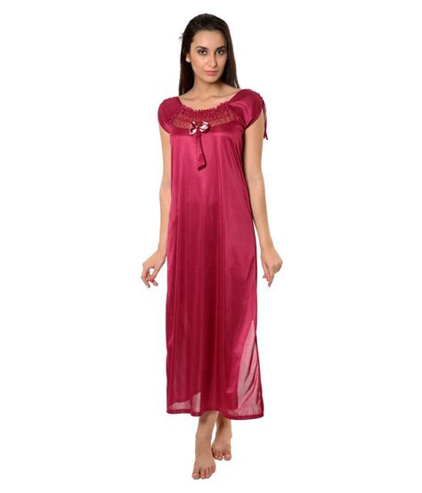 Buy Go Glam Poly Satin Nighty And Night Gowns Online At Best Prices In India Snapdeal