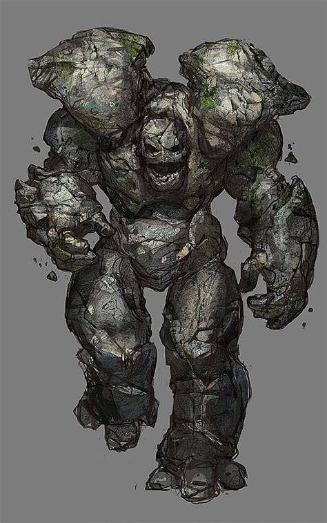 Mythical Creature Golems Fantasy Monster Fantasy Creatures