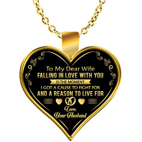 Wife Necklace - Moment Falling In Love With You - Anniversary Gift 