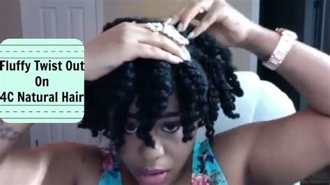 Fluffy Twist Out 4c Natural Hair Style Youtube