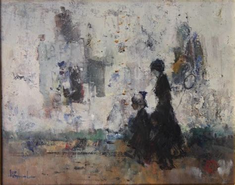 jan-rijlaarsdam-industrial-impressionist-painting-depicts-a-mother-and-child-walking-with
