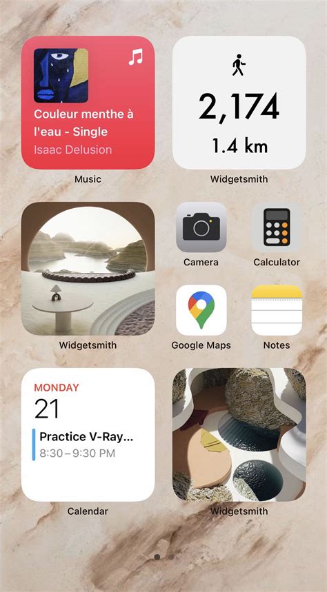 Home Screen Layout Ios 14 Aesthetic Ideas Homescreen Layout New