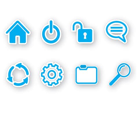 8 Web Icons Vector By Gwebstock