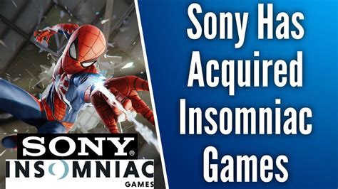 Huge News Sony Acquires Insomniac Games As First Party Studio
