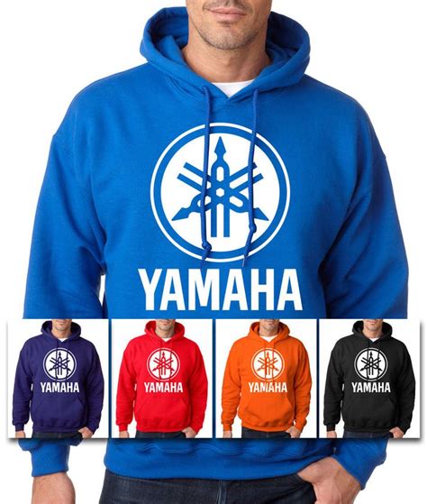 Yamaha Hoodie Racing Motocross Atv White Logo Yzf Hooded Sweatshirt Oem