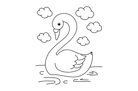 Swan Coloring Pages Home Design Ideas
