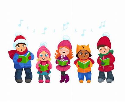 Carolers Caroling Vector Singing Christmas Mcma Clipart