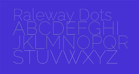 Raleway Dots Free Font What Font Is