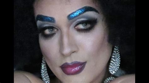 Drag Queen Makeup Tutorial Glitter Eyebrows Youtube