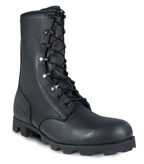 mcrae black all leather combat boot with panama sole 10 inch usa made empire tactical gear