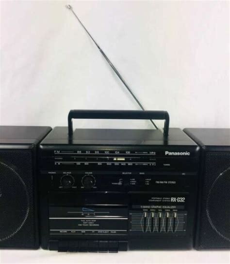 Vintage Panasonic Rx C32 Portable Stereo Cassette Boombox Tape Player