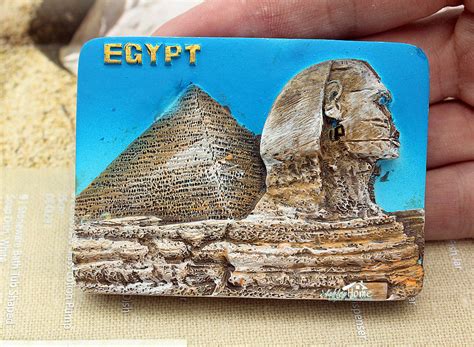 Egyptian Pyramids Great Sphinx Egypt Tourist Travel Souvenir 3d Resin
