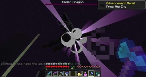 what happen after you kill ender dragon in minecraft