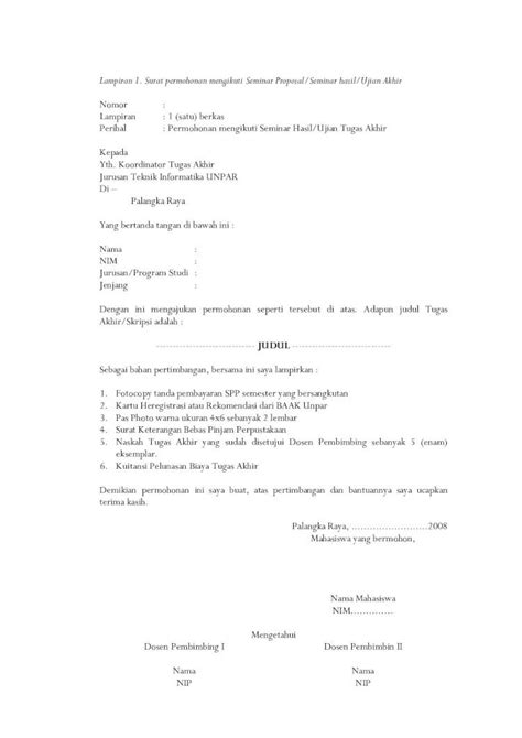 Pdf Lampiran 1 Surat Permohonan Mengikuti Seminar Proposal · Pdf