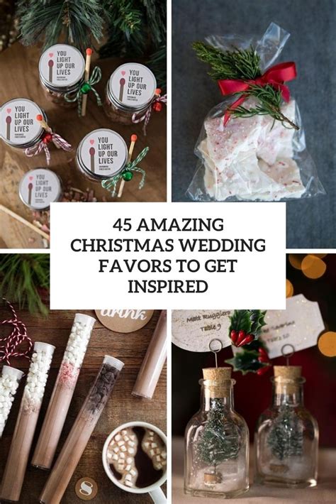 45 Amazing Christmas Wedding Favors To Get Inspired Weddingomania