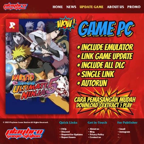 Jual Naruto Shippuden Ultimate Ninja 5 Game Pclaptop Download To