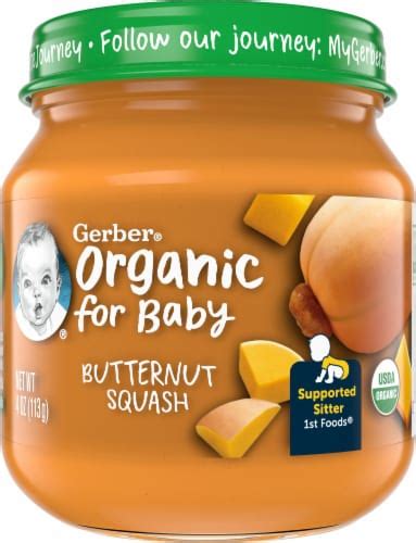 Gerber® 1st Foods Organic Butternut Squash Stage 1 Baby Food 4 Oz