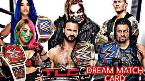 The match progressed with a quick pace as both teams cycled everyone in and out of the ring. WWE TLC 2020 MY DREAM MATCH CARD PREDICTIONS V2 - YouTube