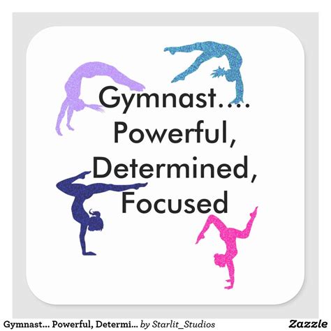 The Words Gymnastics Powerful Determined Focused And Advanced Are
