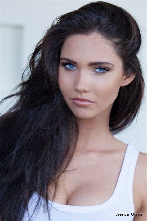 Pictures And Photos Of Jessica Green Brown Hair Blue Eyes Dark Hair