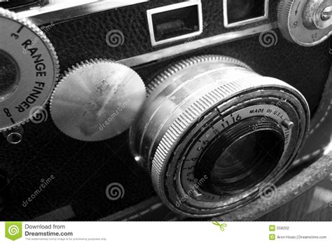 Vintage Camera Black And White Stock Photo Image Of