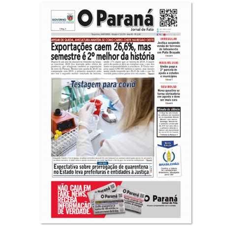 Jornal O Paraná Edição Do Dia 14 De Junho De 2020 Jornal O Paraná