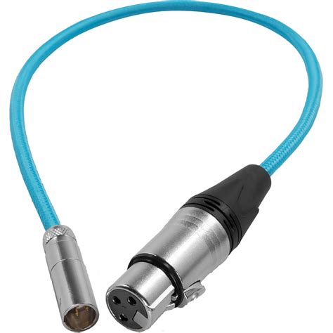 Kondor Blue Mini Xlr Male To Xlr Female Audio Cable Kbmxlr16