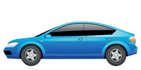 Blue Sedan Cartoon Vector Illustration 2561704 Vector Art At Vecteezy