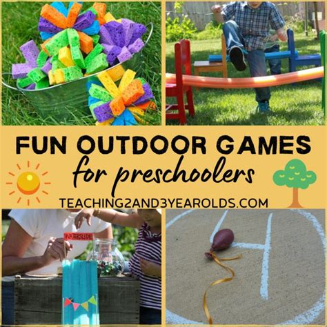 15 Fun Outdoor Games For Preschoolers