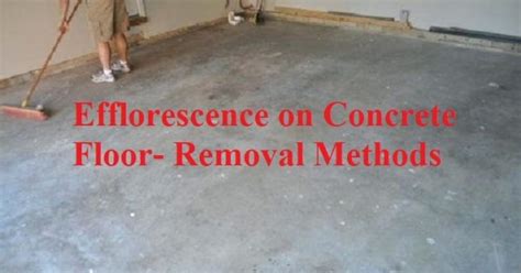Check spelling or type a new query. Efflorescence on Concrete Floor and Removal Methods