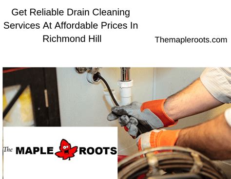 Richmond Hill Plumber Drain Cleaning Repair And Emergency Plumbing