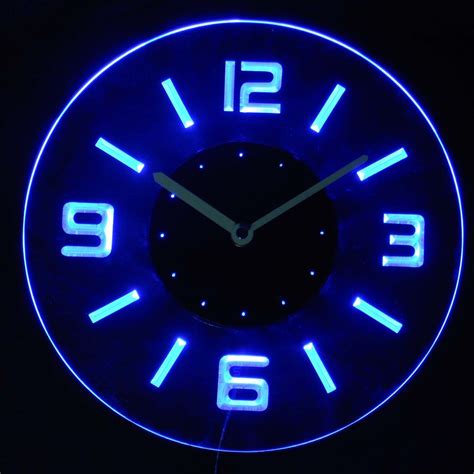 Cnc0572 Jagermeister Illuminated 3d Neon Led Clock Neon Clock Wall