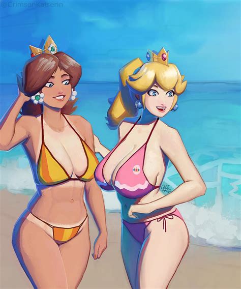 Peach Daisy Beach Super Mario Know Your Meme