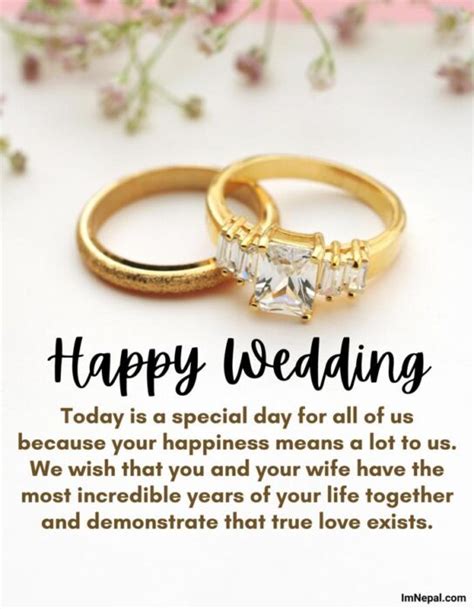 Simple Happy Married Life Wishes For Greeting Cards