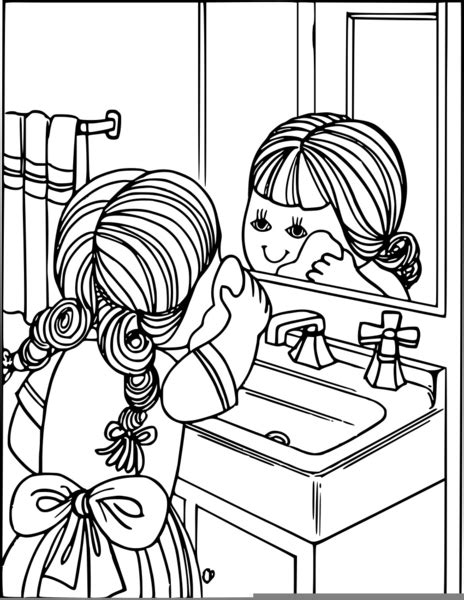 Clipart Of Girl Washing Face Free Images At Vector Clip