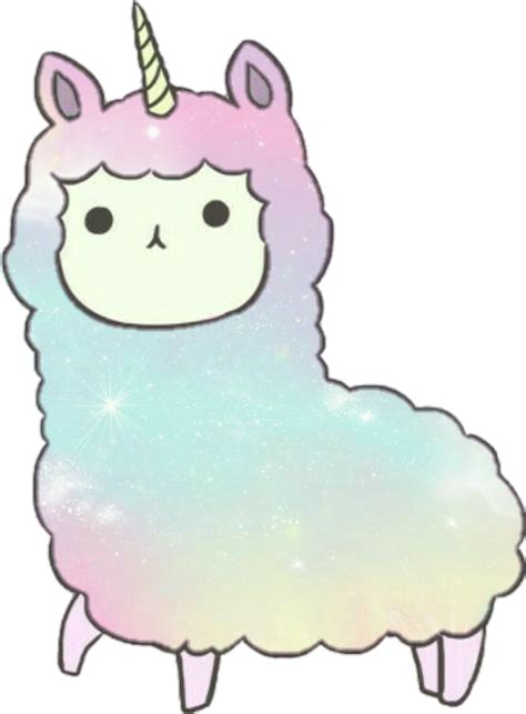 Alpaca Clipart Rainbow Kawaii Rainbow Cartoon Unicorn Transparent