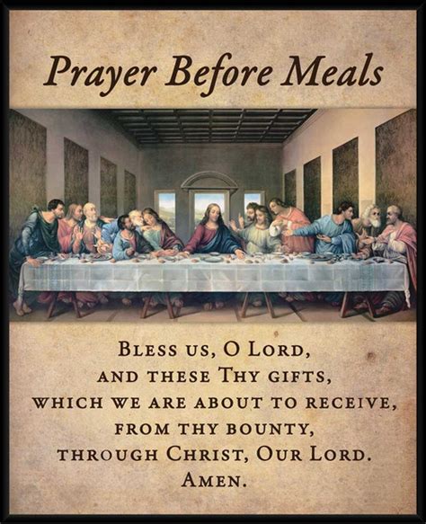 Prayer Before Meals Rustic Wood Plaque Catholic To The Max Online
